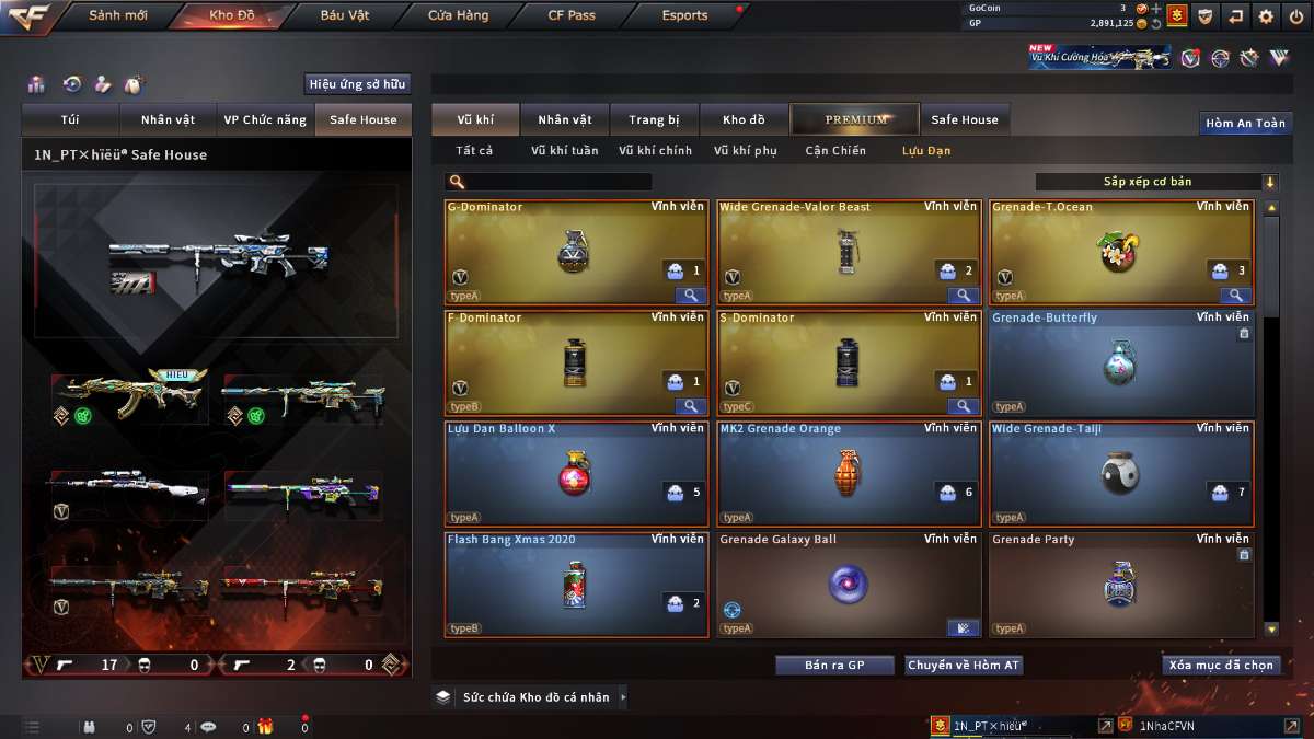 shop acc cf uy tin gia re